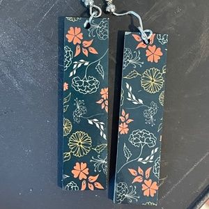 Sublimated bar earrings